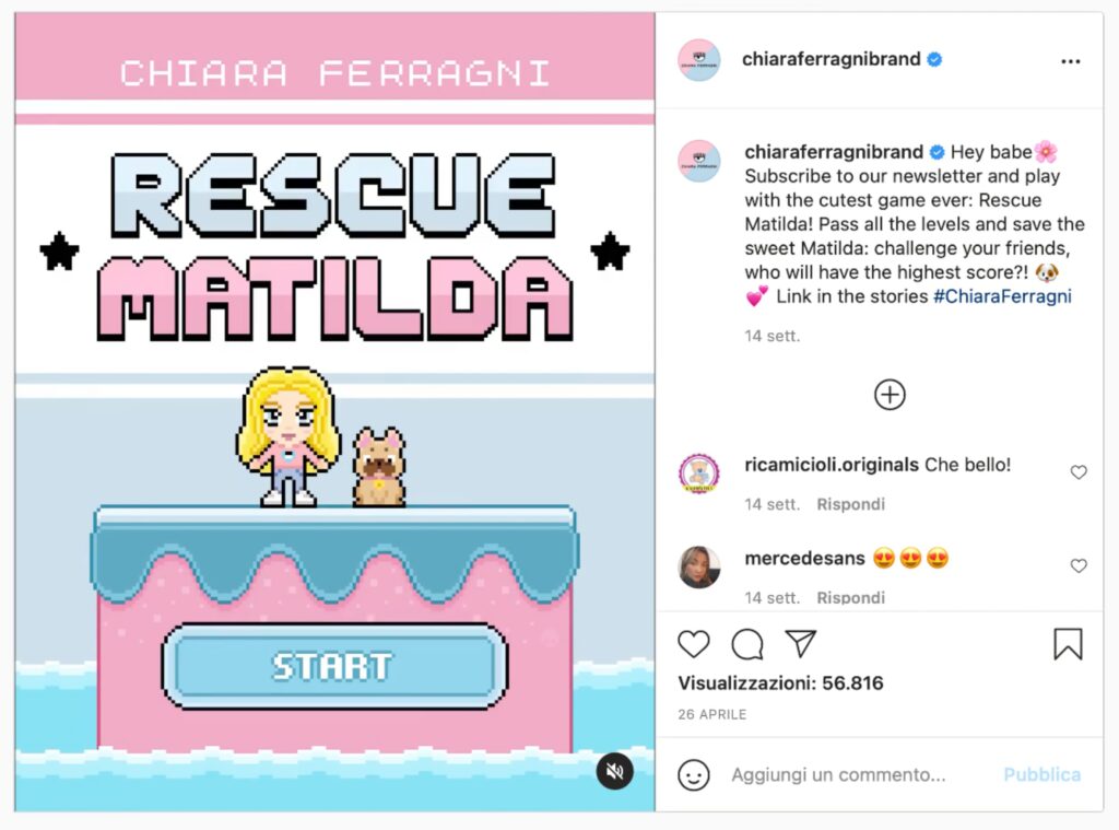 rescue-matilda-advergame-chiara-ferragni-gamindo